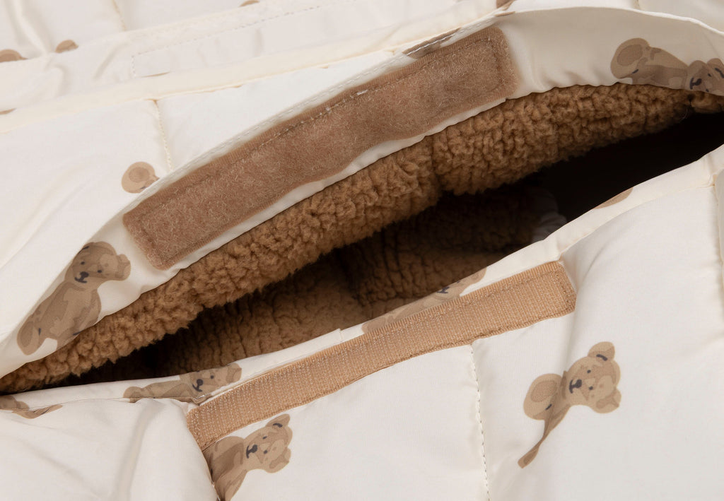 Jollein Voetenzak groep 0+ 3/5 punts Puffed | Mini Teddy Bear
