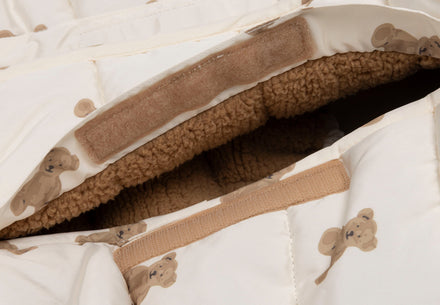 Jollein Voetenzak groep 0+ 3/5 punts Puffed | Mini Teddy Bear