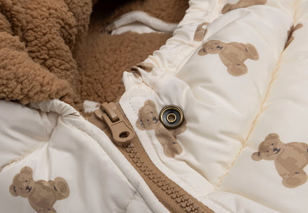 Jollein Voetenzak groep 0+ 3/5 punts Puffed | Mini Teddy Bear