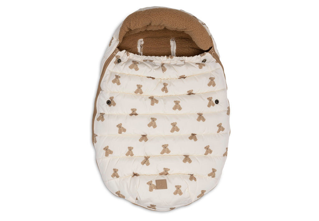 Jollein Voetenzak groep 0+ 3/5 punts Puffed | Mini Teddy Bear