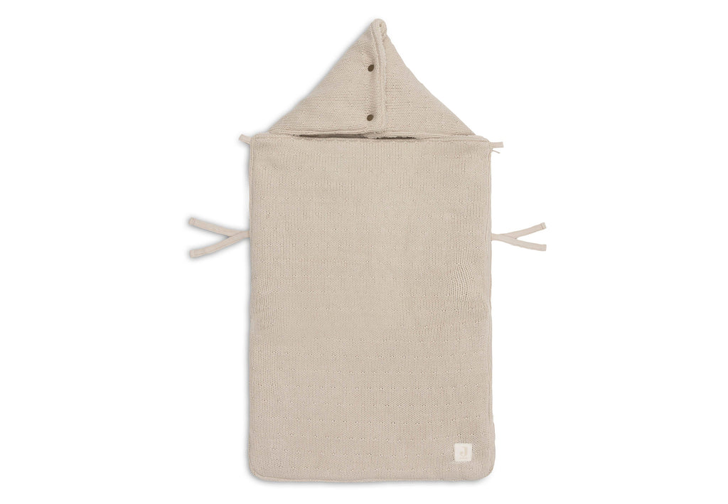 Jollein Voetenzak groep 0+ 3/5 punts gordel Sprinkle Knit | Sand