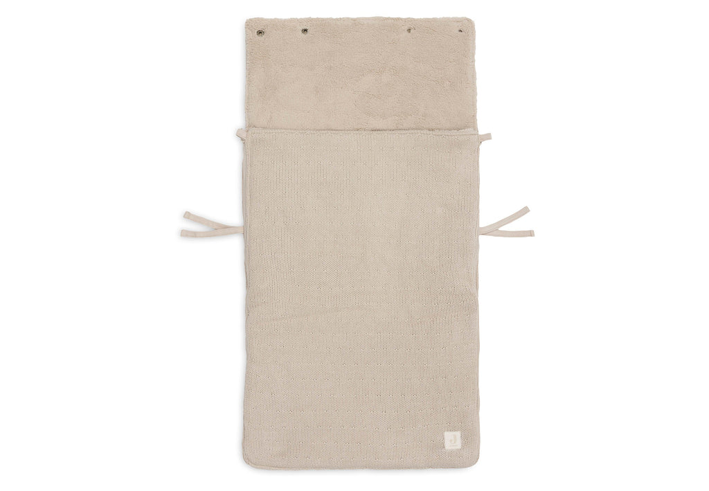 Jollein Voetenzak groep 0+ 3/5 punts gordel Sprinkle Knit | Sand