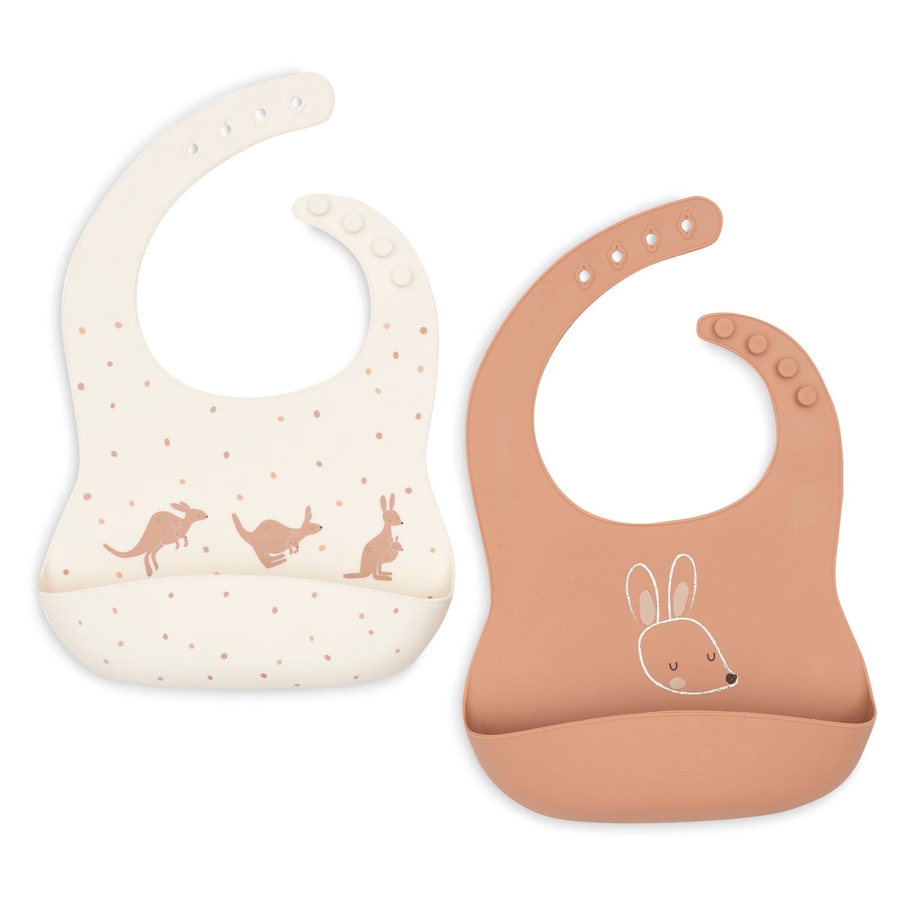 Jollein Slab Siliconen Kangaroots 2-pack