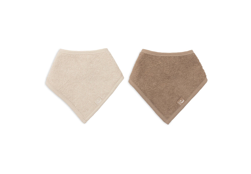 Jollein Slab Bandana | Sand/Milky Coffee (2pack)