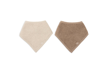 Jollein Slab Bandana | Sand/Milky Coffee (2pack)