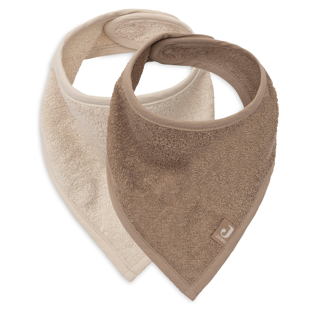 Jollein Slab Bandana | Sand/Milky Coffee (2pack)