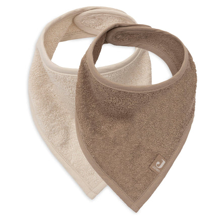 Jollein Slab Bandana | Sand/Milky Coffee (2pack)