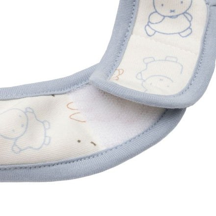 Jollein slab Miffy Moments Cloudy Blue detail van de waterdichte achterzijde
