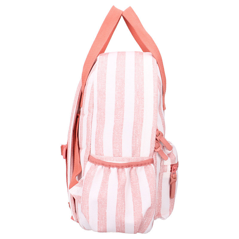 Kidzroom Kleuter Rugzak 36x27x12cm | Stripe Frenzy Pink