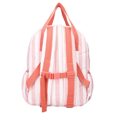 Kidzroom Kleuter Rugzak 36x27x12cm | Stripe Frenzy Pink