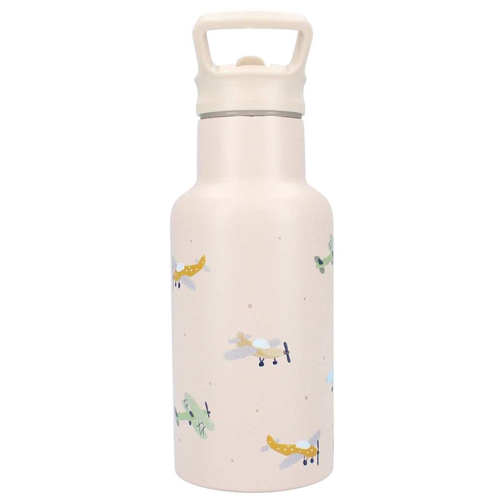 Kidzroom Thermische Drinkfles 350ml | Small Talk Beige
