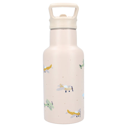 Kidzroom Thermische Drinkfles 350ml | Small Talk Beige