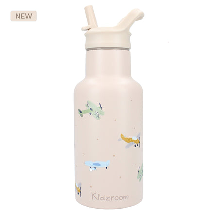 Kidzroom Thermische Drinkfles 350ml | Small Talk Beige