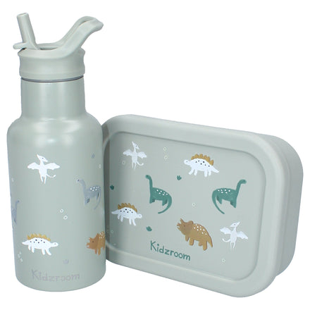 Kidzroom Thermische Drinkfles 350ml | Small Talk Dino