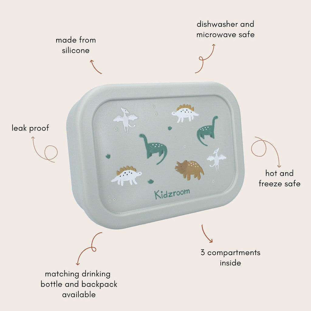 Kidzroom Brooddoos Met Verdeelvakje | Small Talk Green