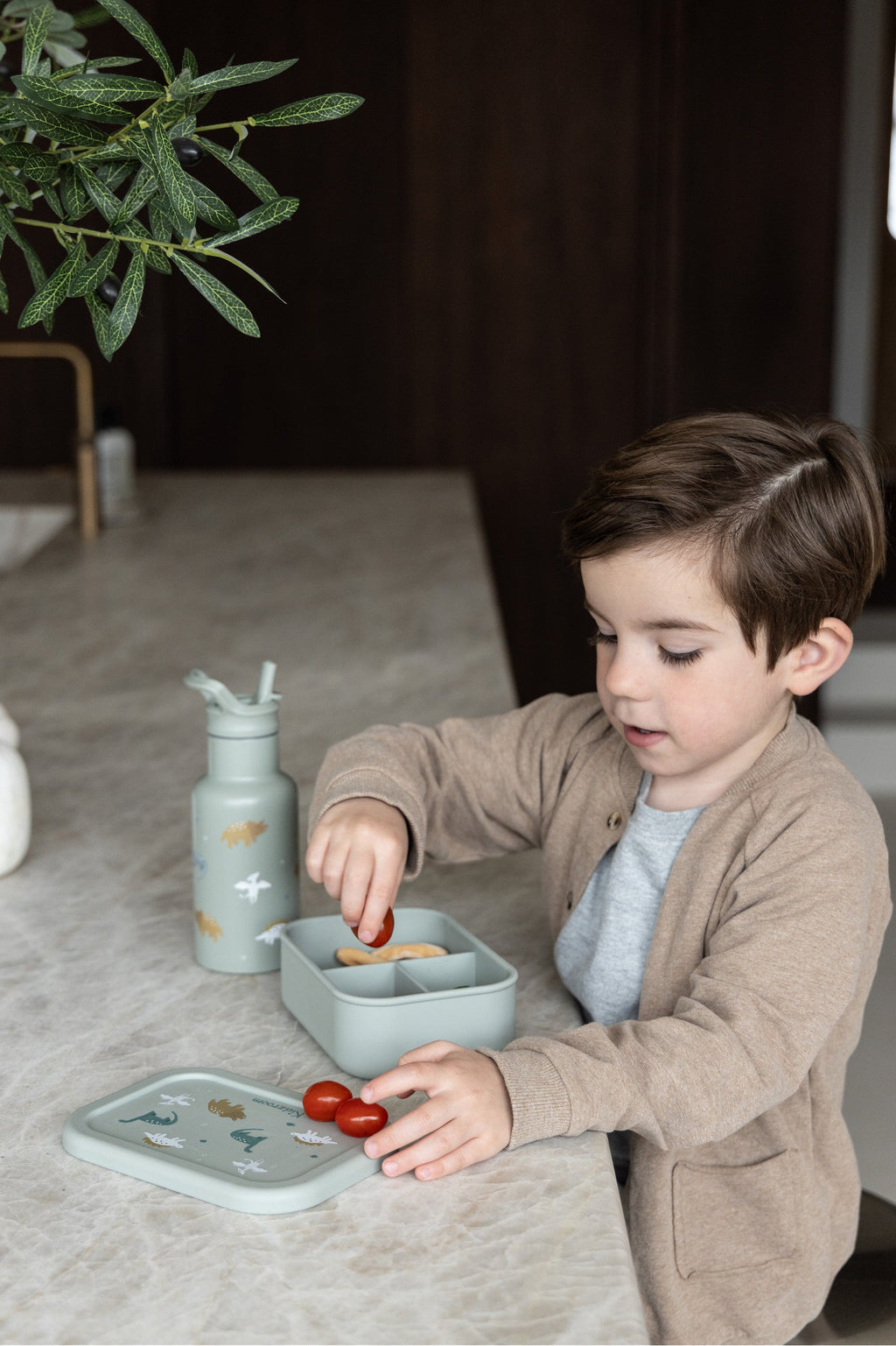Kidzroom Brooddoos Met Verdeelvakje | Small Talk Green