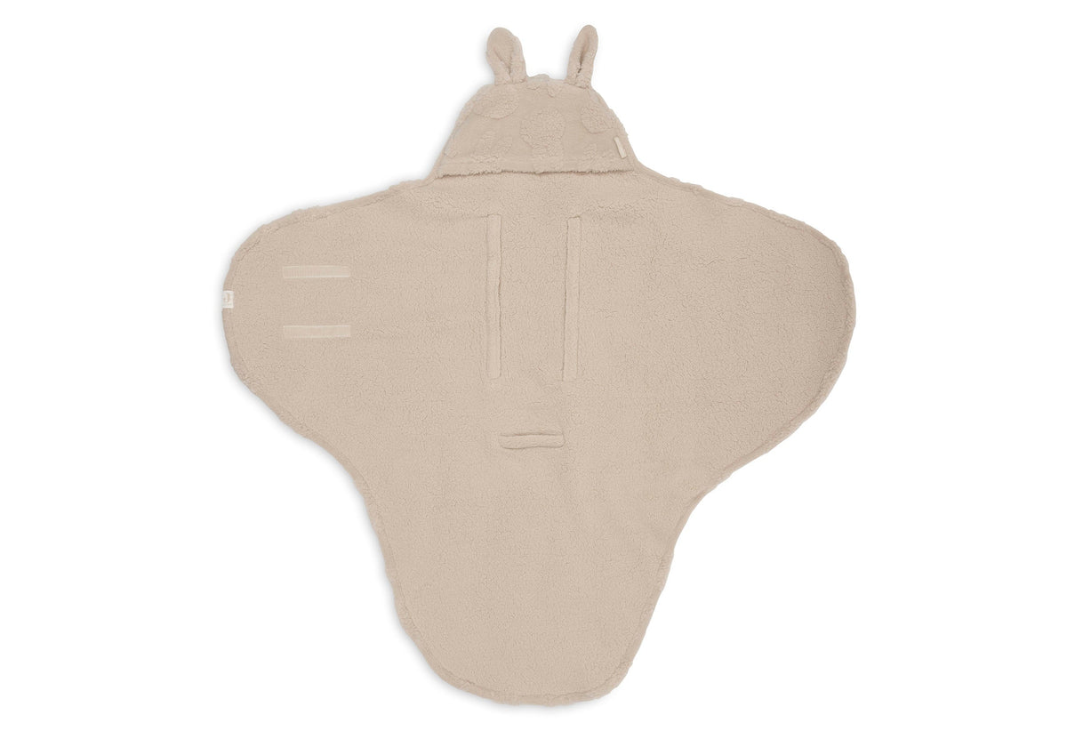 Jollein wikkeldeken Miffy Jacquard Teddy in Sand