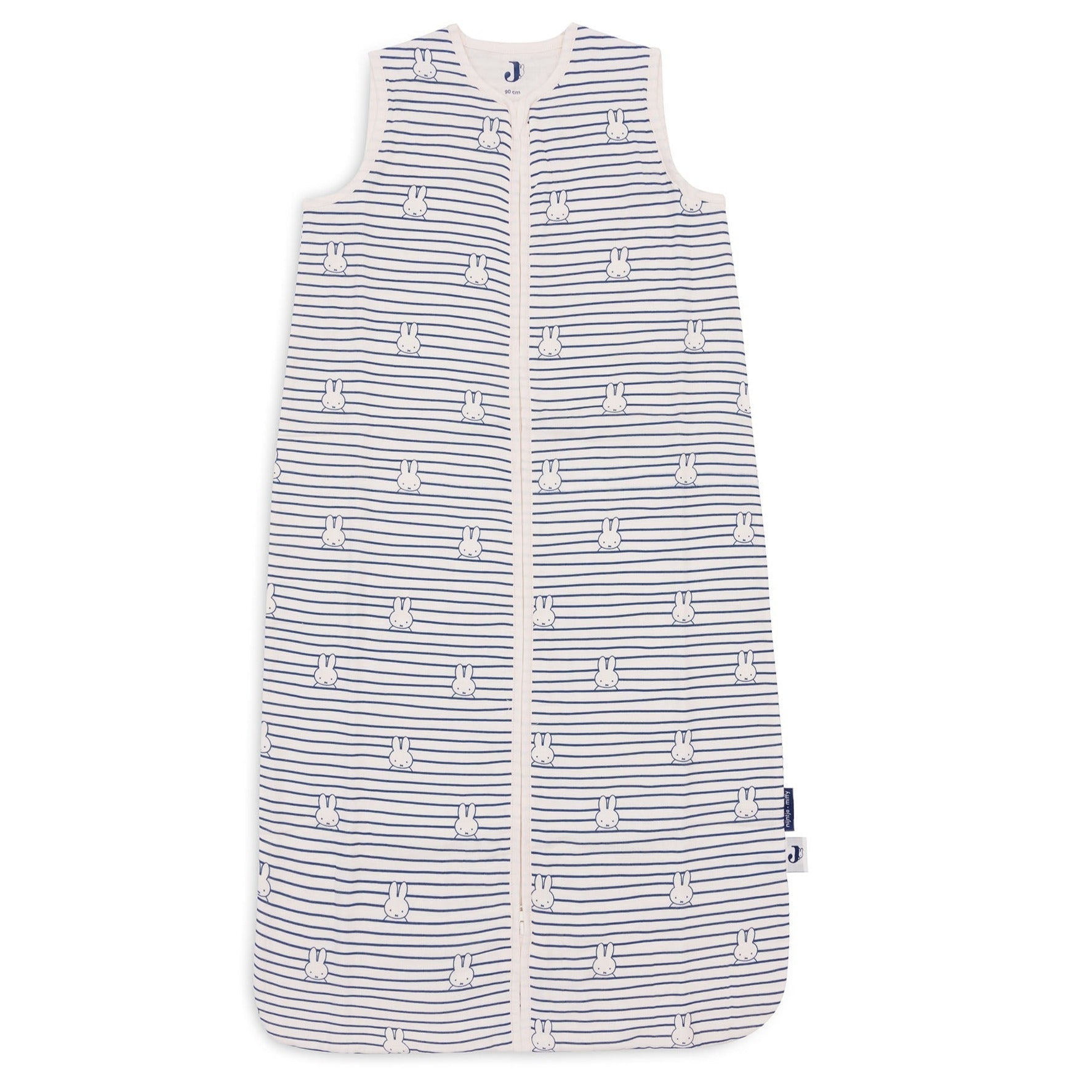 * Jollein Slaapzak Hydrofiel 90cm | Miffy Stripe Navy