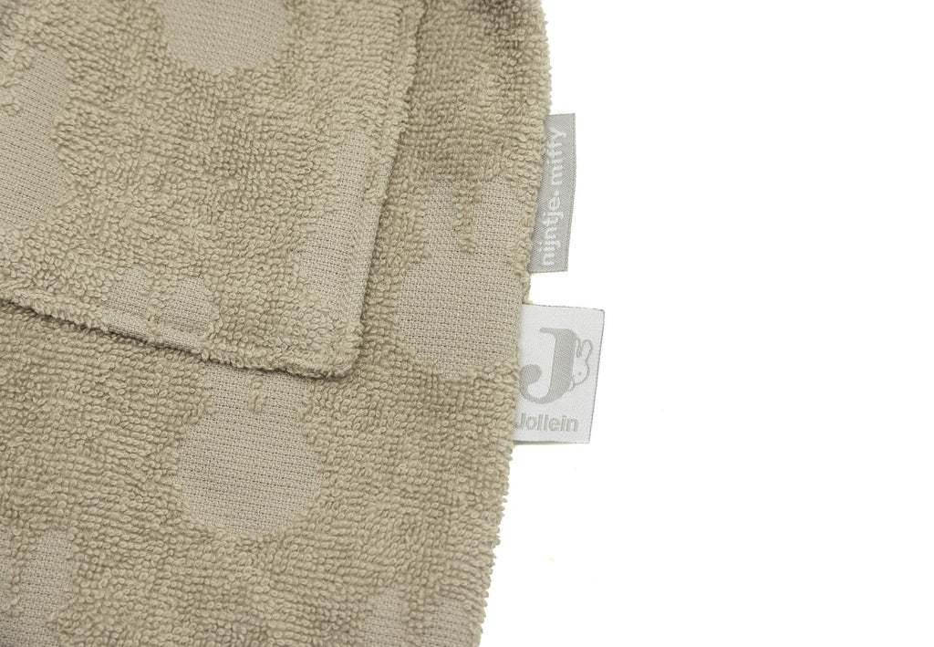 Jollein Badjas Badstof 1/2Y Miffy Jacquard | Olive Green*