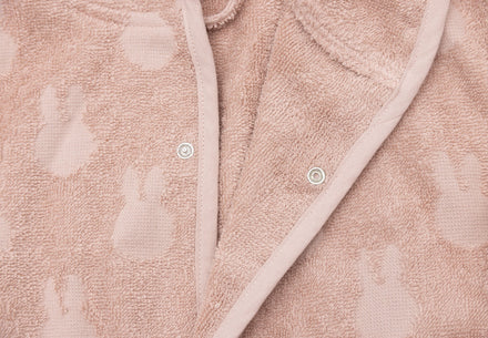 * Jollein Badjas Badstof 1/2Y Miffy Jacquard | Wild Rose