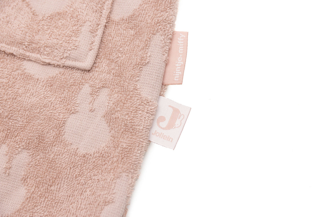 * Jollein Badjas Badstof 1/2Y Miffy Jacquard | Wild Rose