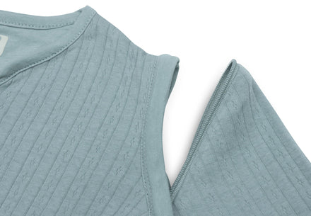 Jollein Slaapzak Zomer Met Afritsbare Mouw Rond 90cm Ajour Sea Green