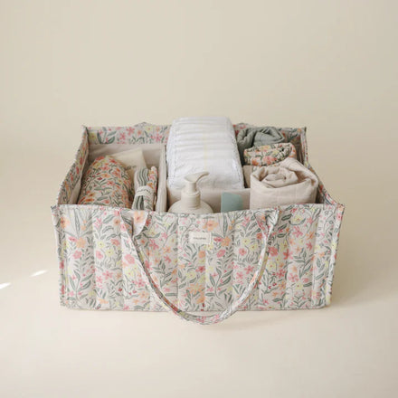 Mushie Luierorganizer | Pastel Bloemen