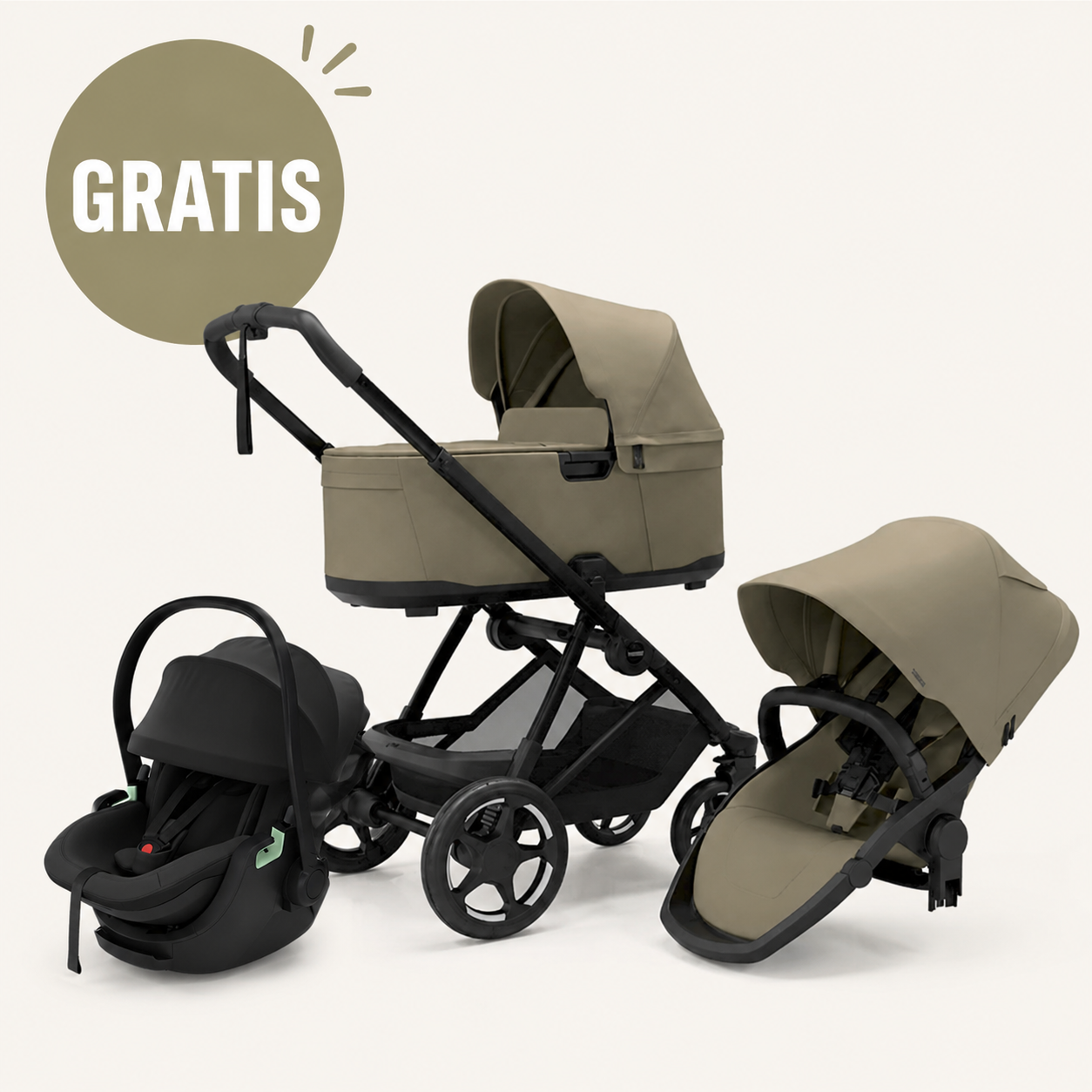 Thule Charm 2-in-1 | Faded Khaki + GRATIS Maple Zwart
