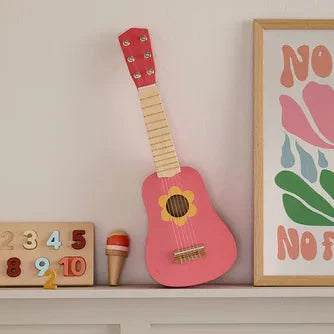 Kid's concept Speelgoed Gitaar | Flower Pink