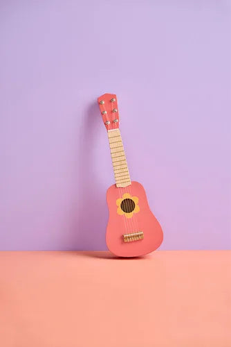 Kid's concept Speelgoed Gitaar | Flower Pink