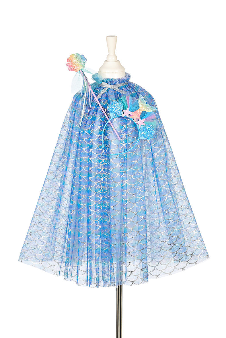 Souza Marlya mermaid cape + tiara + Toverstaf set, 5-7Y