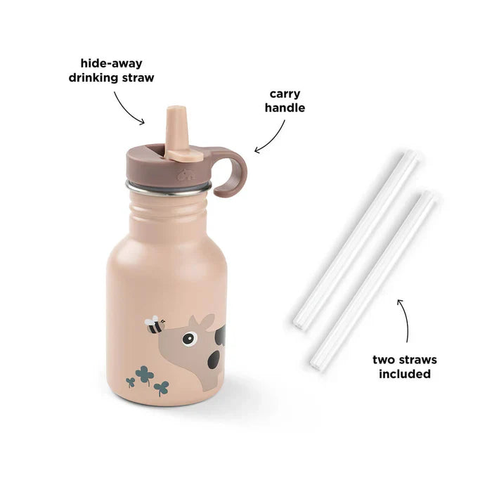 Done By Deer Drinkfles RVS 350ml | Tiny Farm Powder