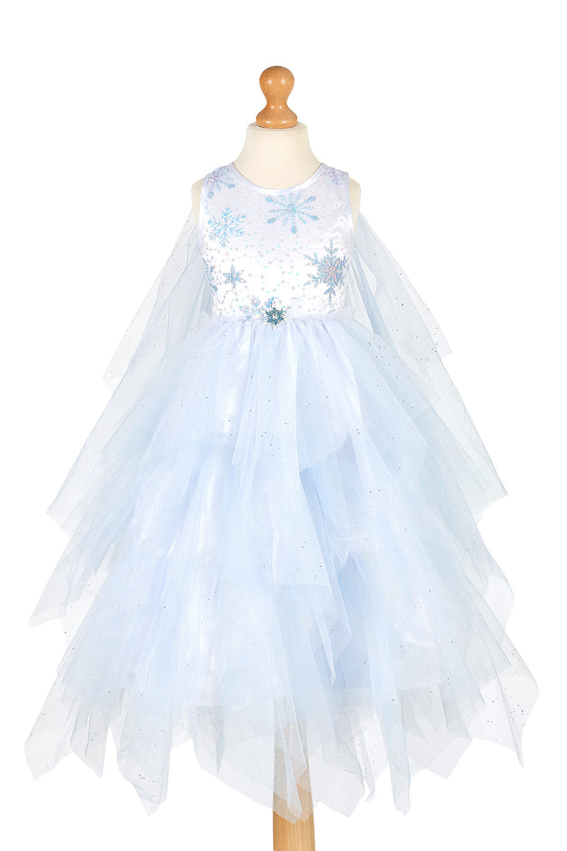 Souza Verkleedjurk Eira Sneeuwprinses, lichtblauwe jurk met sneeuwvlokken