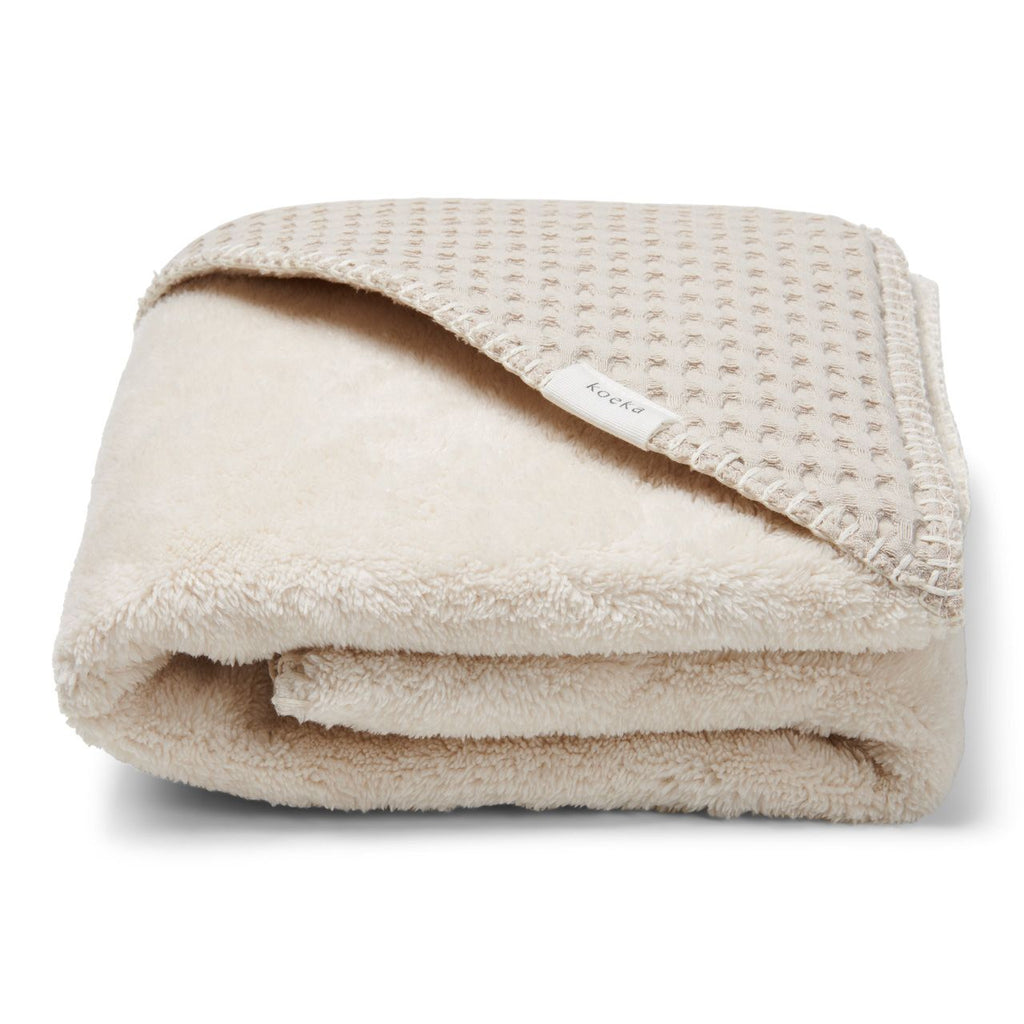 Koeka Omslagdoek teddy Waffle | sand