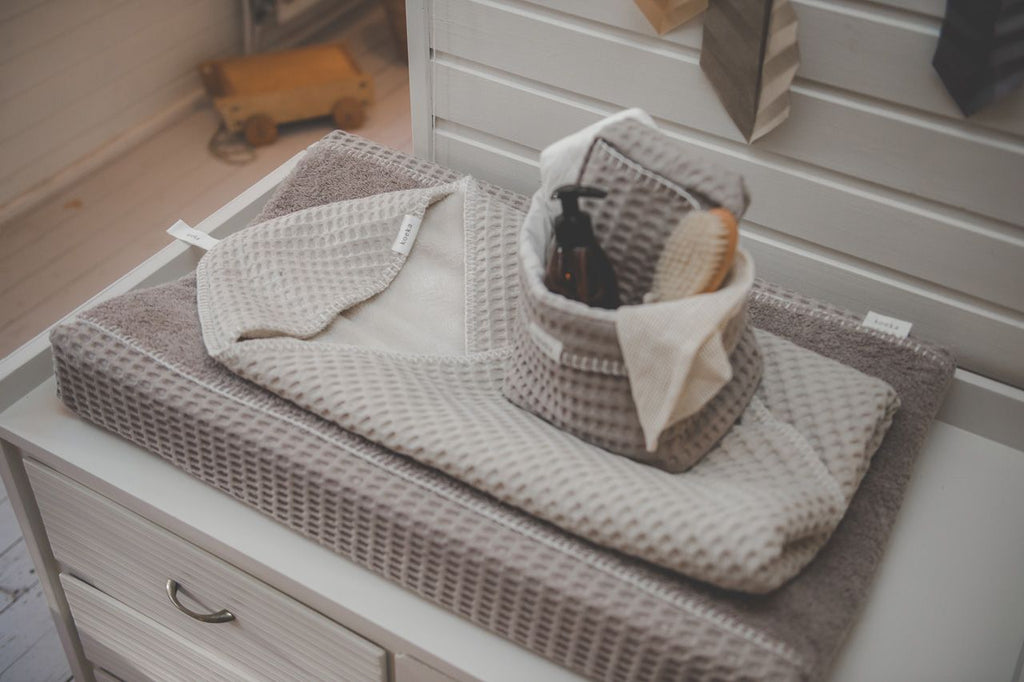 Koeka Omslagdoek teddy Waffle | sand