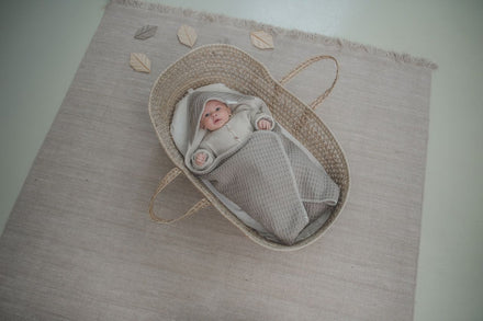 Koeka Omslagdoek teddy Waffle | clay