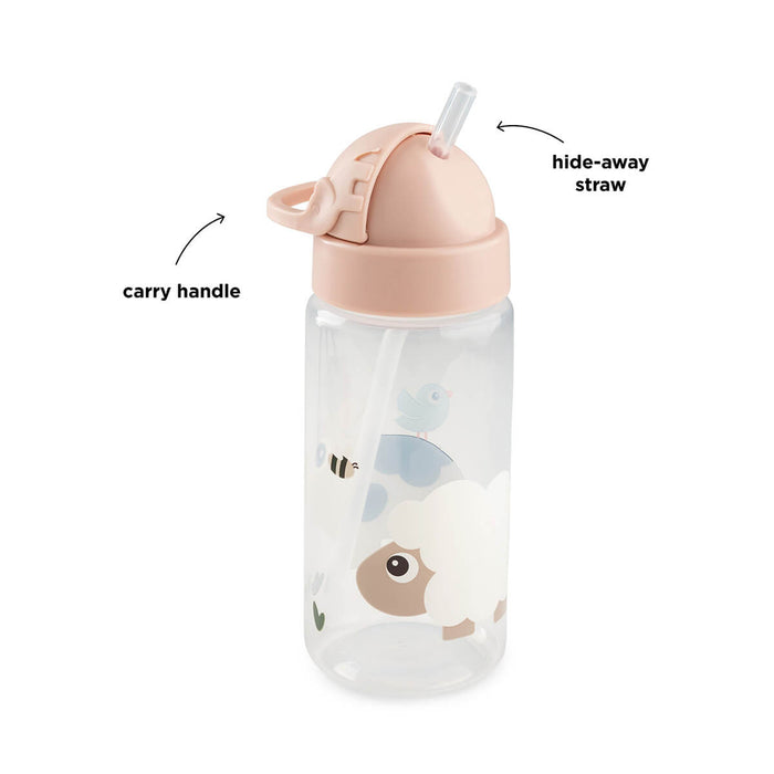 Done By Deer Drinkfles Met Rietje 350ml | Tiny Farm Powder