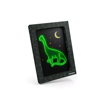 Kidywolf Light-Up Wall Art Craft Kit | Dino