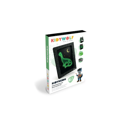 Kidywolf Light-Up Wall Art Craft Kit | Dino