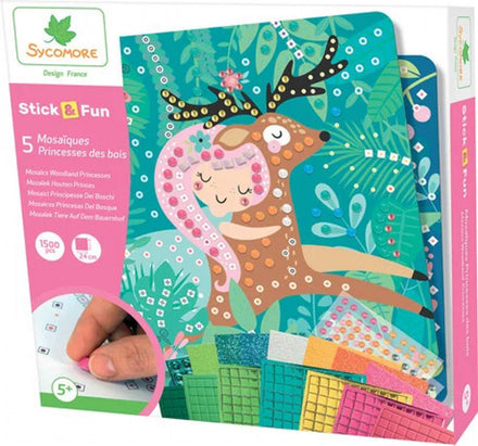 Sycomore Stick & Fun Mozaïek Bosprinsessen in de verpakking
