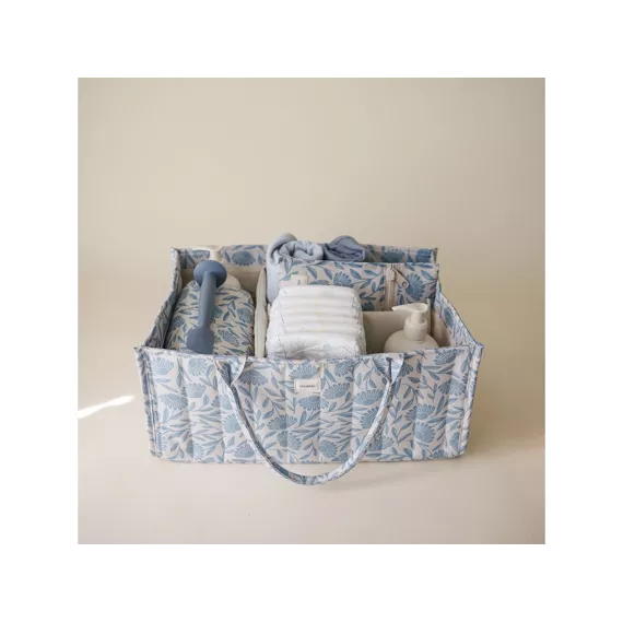 Mushie Luierorganizer | Blauwe Bloemen