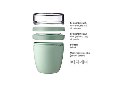 Mepal Lunchpot Ellipse Mini | Vivid Mauve