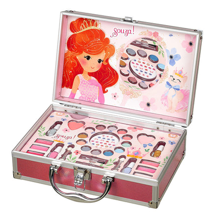 Souza Beautycase Princess Make-up Koffertje, koffertje met prinsessendessin