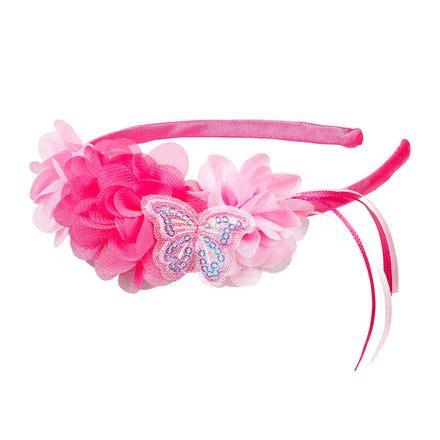 Souza Tiara Beryl Roze, zachtroze tiara voor kinderen