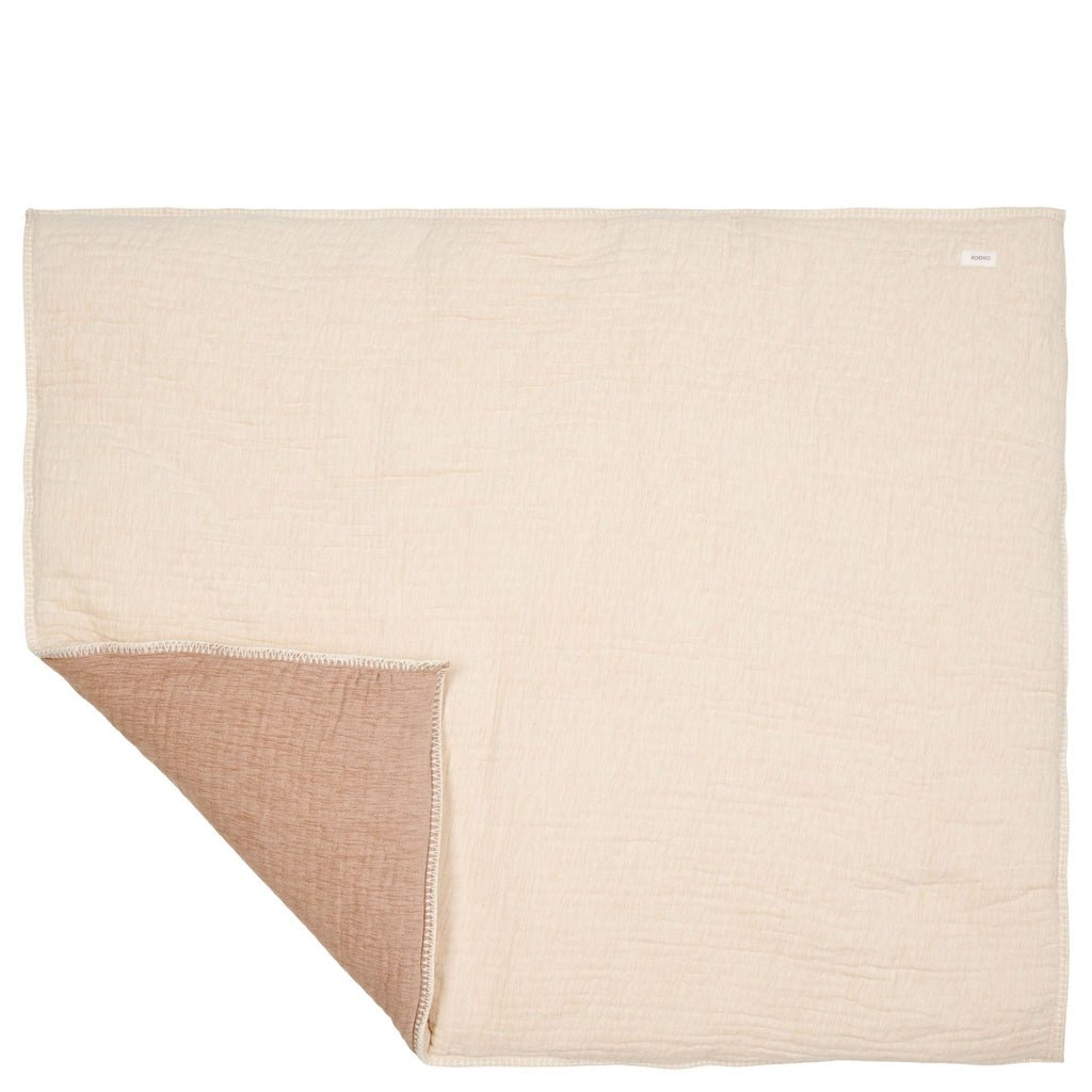 Koeka Boxkleed Rivoli | Warm White/Caffe