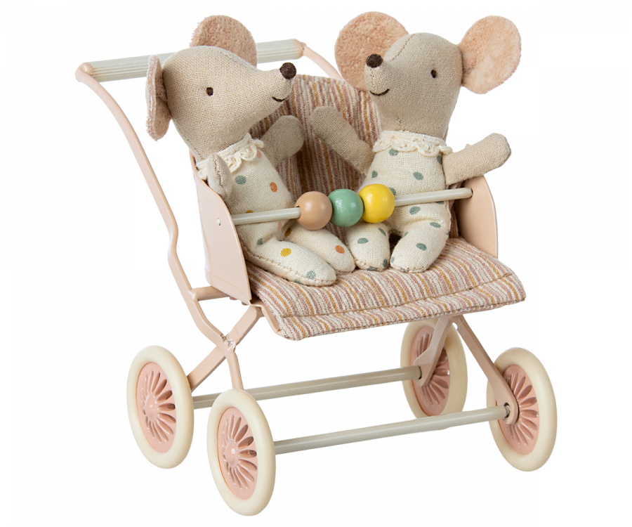 Maileg Baby Muis Buggy | Rose