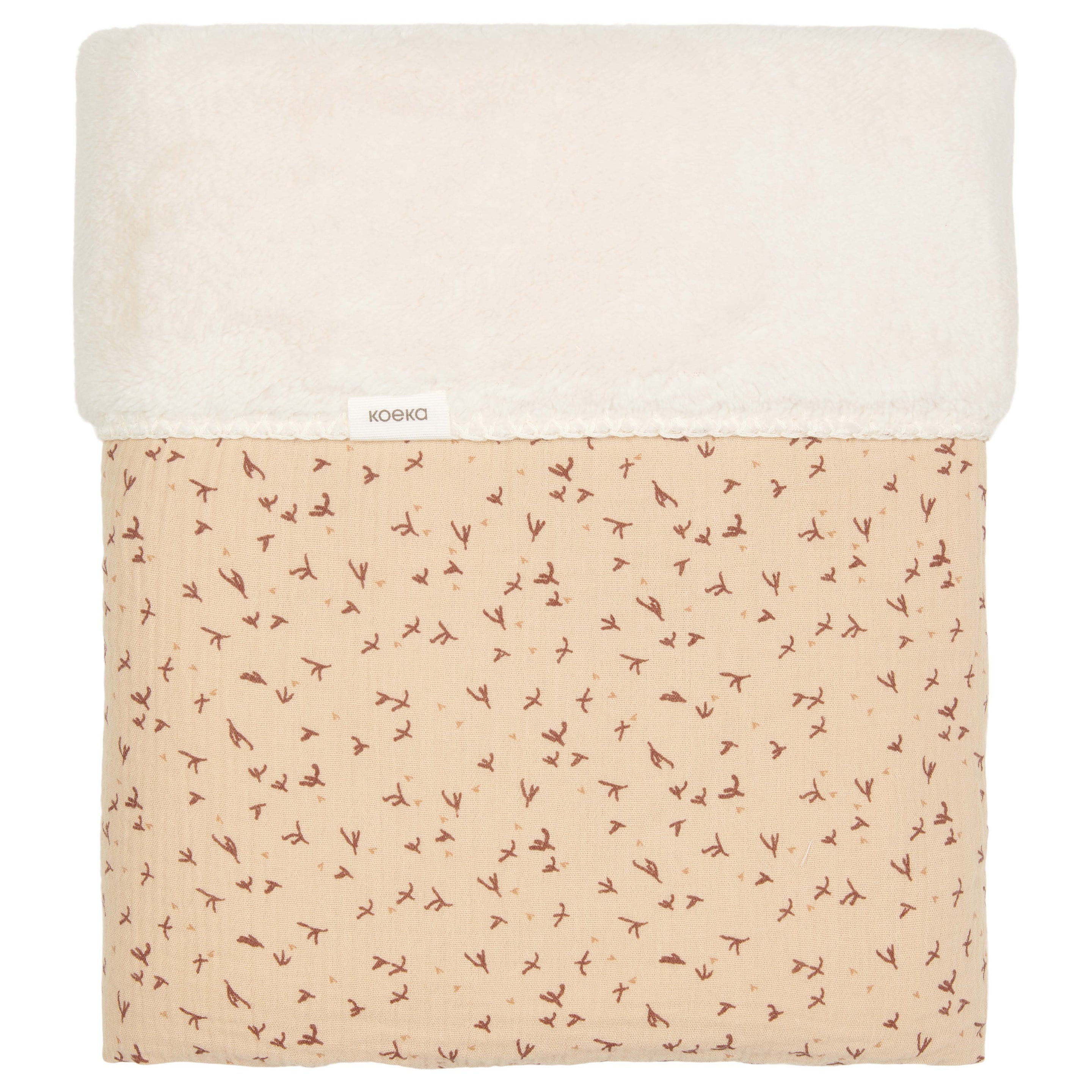 Koeka Ledikantdeken Teddy Trail | Beige