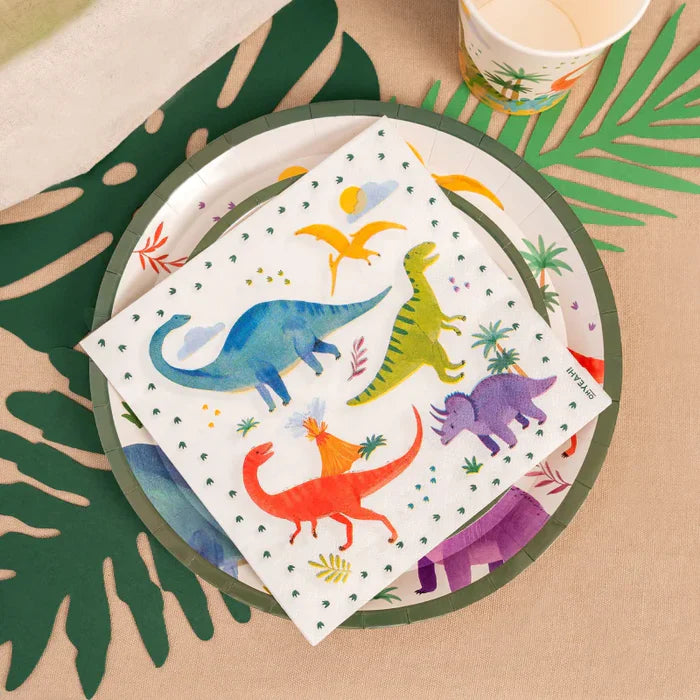 Oh Yeah Kartonnen Bordjes 6st Ø 23 cm | Baby Dino's