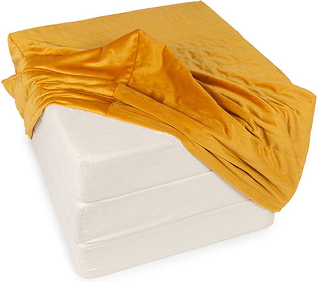 * Nobodinoz Sleepover Velvet Matras I Farniente Yellow