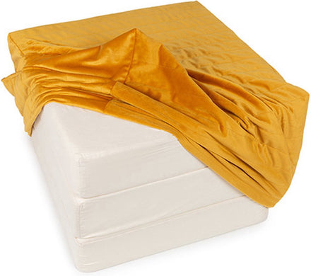 * Nobodinoz Sleepover Velvet Matras I Farniente Yellow